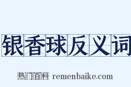 银香球反义词是什么意思的图片